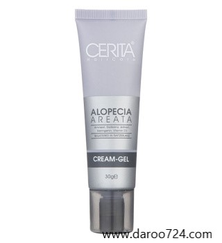 Cerita-Alopecia-Areata-Cream-Gel-Khanoumi-20241915347141.jpg سریتا کرم ژل مناسب موهای دارای ریزش سکه ای - تصویر 1