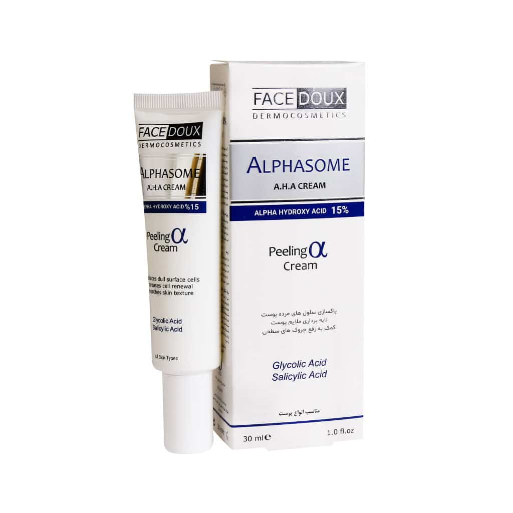 Face-Doux-Alphasome-15-AHA-Peeling-Cream.jpg کرم لایه بردار 15 درصد آلفازوم فیس دوکس - تصویر 1