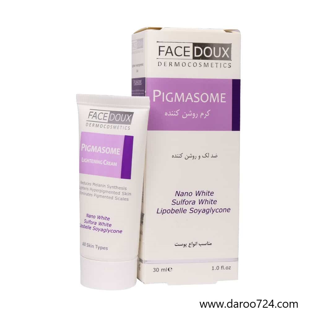 Facedoux-Pigmasome-Lightening-Cream-30-ml.jpg کرم روشن کننده پیگمازوم صورت فیس دوکس - تصویر 1