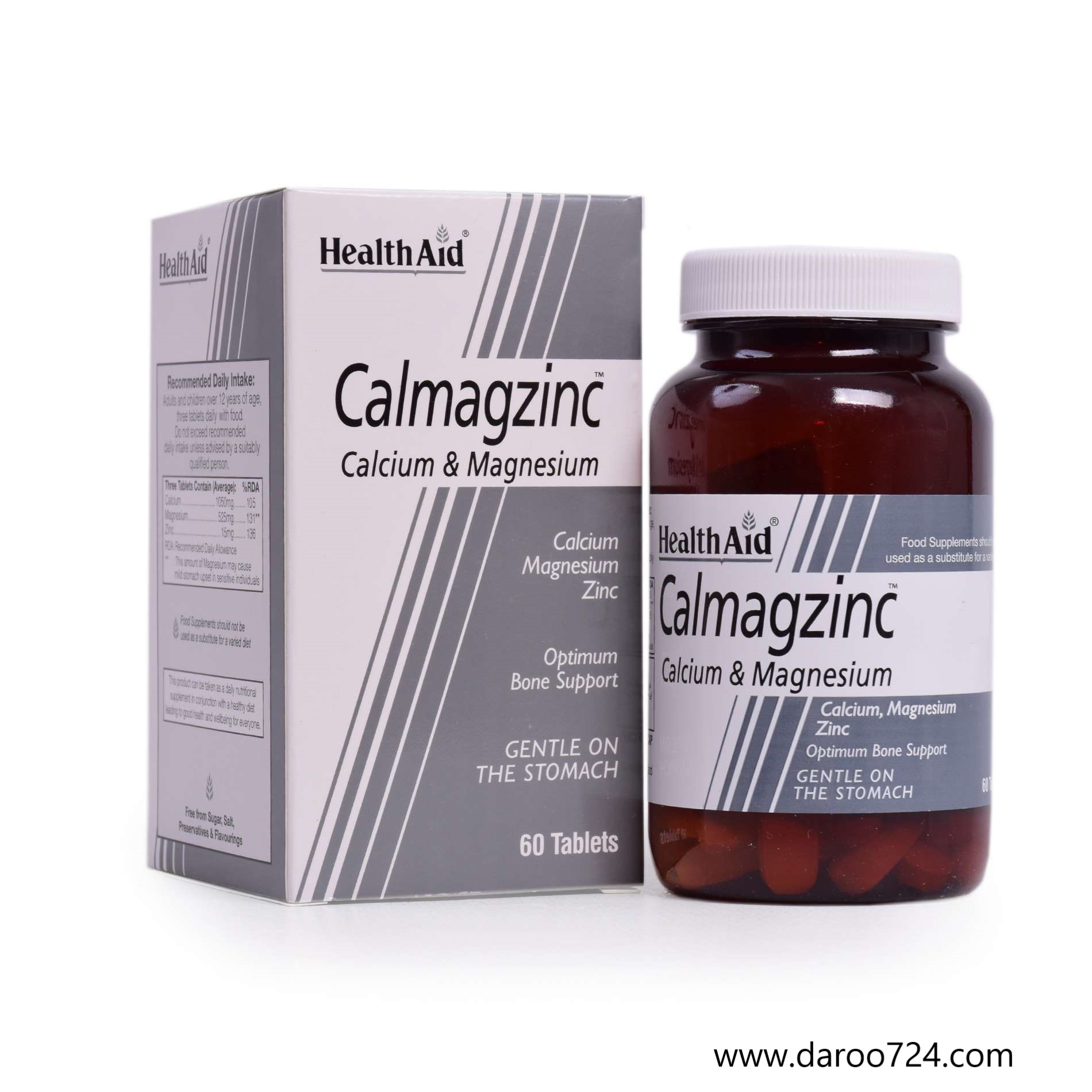 Health-Aid-Calmagzinc.jpg قرص کلمگزینک هلث اید Health Aid Calmagzinc Tablets - تصویر 1
