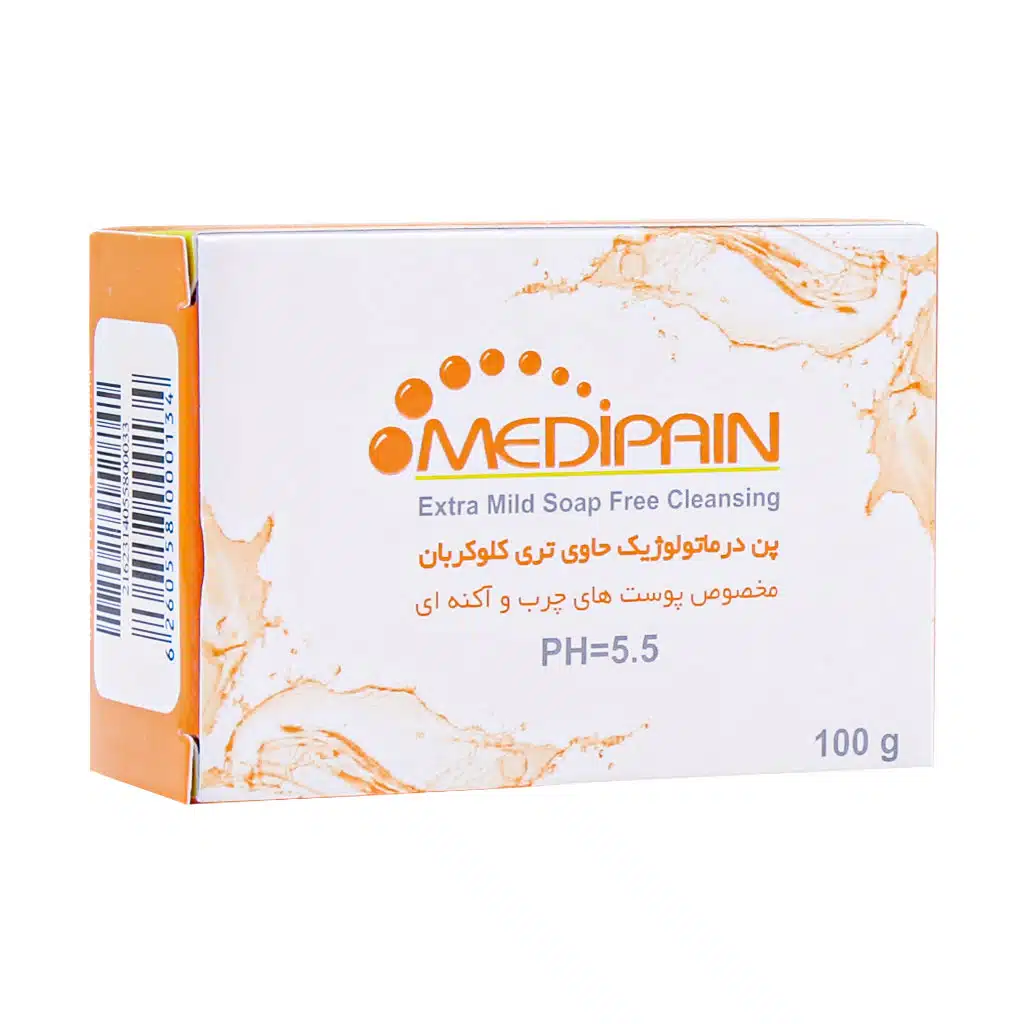 Medipain-Anti-Bacterial-Syndet-Bar-TCC-1.jpg.webp پن درماتولوژیک حاوی تری کلوکربان پوست چرب مدیپن - تصویر 1
