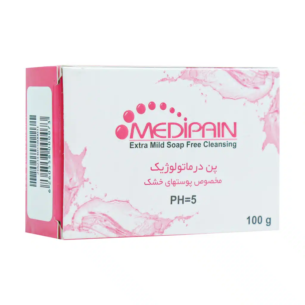 Medipain-Dry-And-Sensitive-Skin-Syndet-Bar-100-gr-1.jpg.webp پن درماتولوژیک پوست خشک مدیپن - تصویر 1