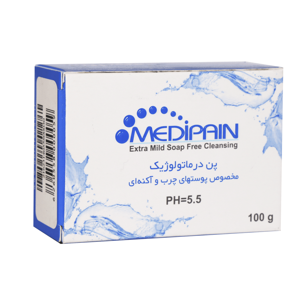 Medipain-Syndet-Bar-for-Oily-and-Acne-Prone-Skin-100.png پن درماتولوژیک پوست چرب مدیپن - تصویر 1