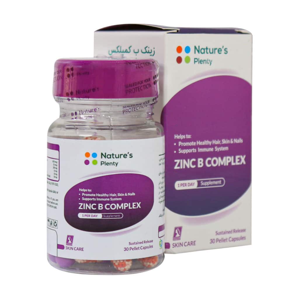 کپسول زینک ب کمپلکس نیچرز پلنتی 30 نیچرز پلنتی زینک کمپلکس - تصویر 1