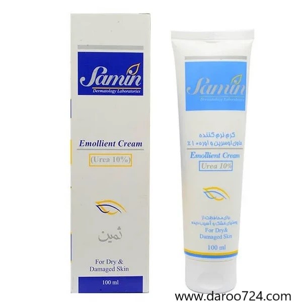 Samin-Emollient-Cream-Urea-10-100-ml-1.jpg کرم نرم کننده اوسرین اوره 10% Eucerine Emollient Cream and Urea 10% - تصویر 1