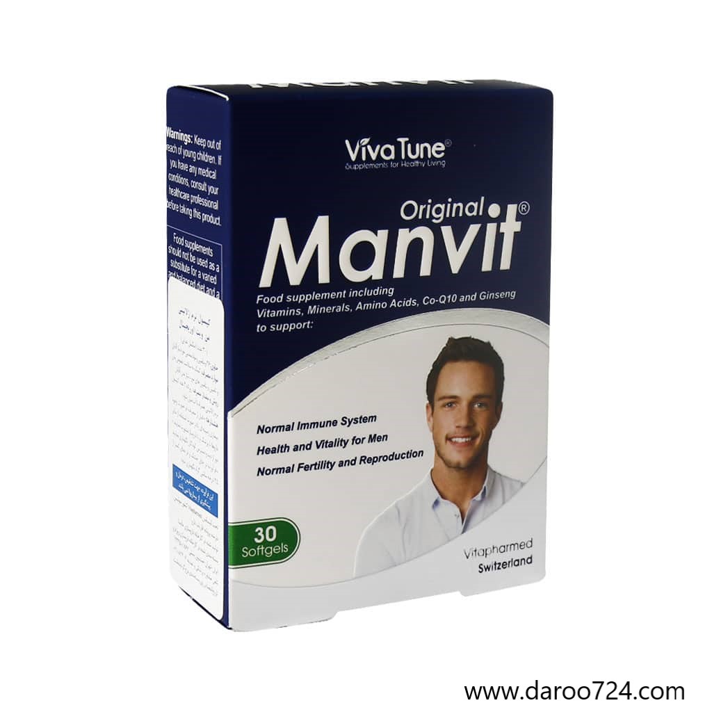 Viva-Tune-Original-Manvit-30-Softgels.jpg من ویت اوریجینال Manvit Original - تصویر 1