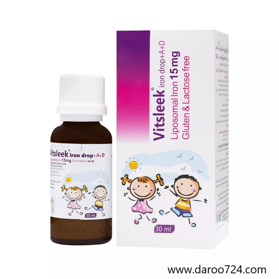 cfb3169a-b92e-4c3b-96ae-dc3e20d6c90f.jpg قطره آهن و ویتامین آ د ویت اسلیک Vit Slick Iron and Vitamin A Drops - تصویر 1