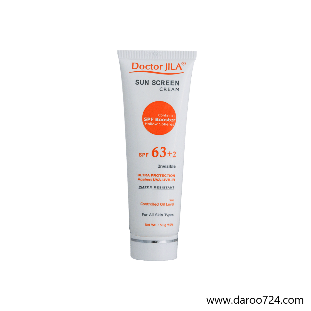 بی.png کرم ضد آفتاب SPF63 (بی رنگ) دکتر ژیلا Dr Jila Sun Screen Cream SPF63 - تصویر 1